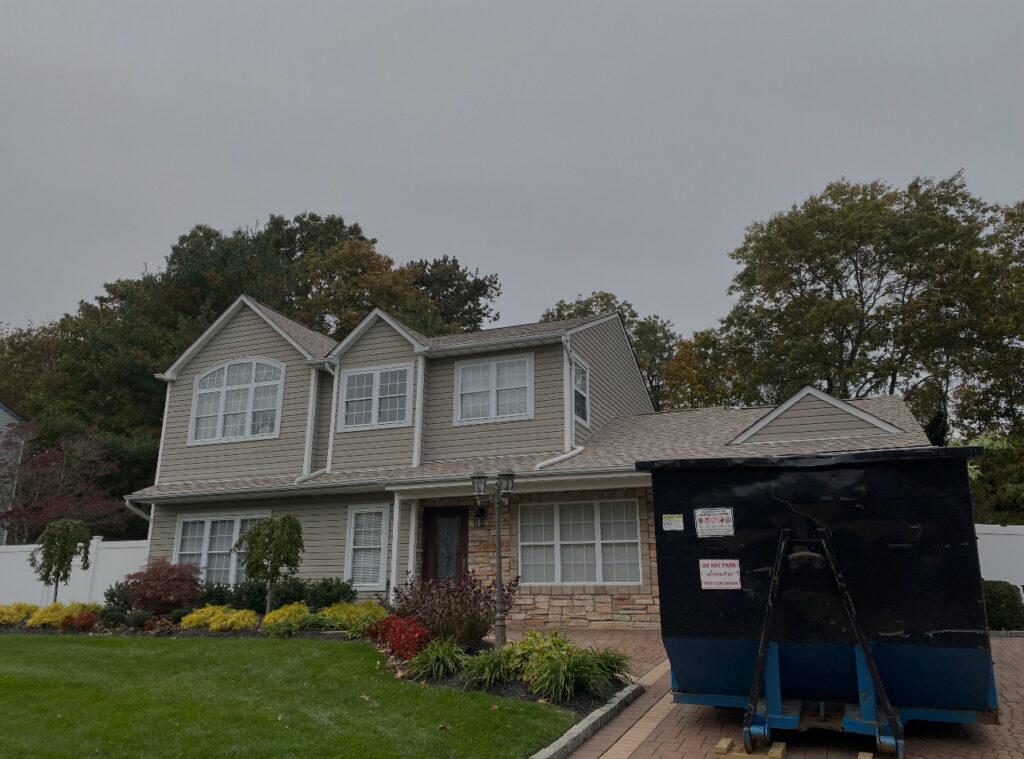 A recently completed roofing project by New Image G.C. Roofing